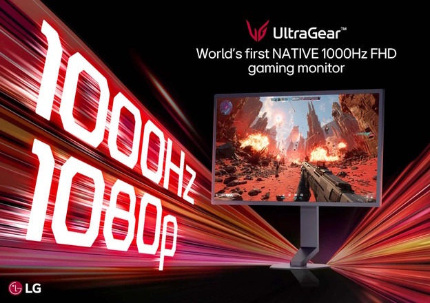 Prvi gaming monitor na svijetu s izvornim osvježavanjem od 1000 Hz